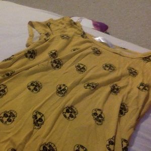 Mustard yellow crop top